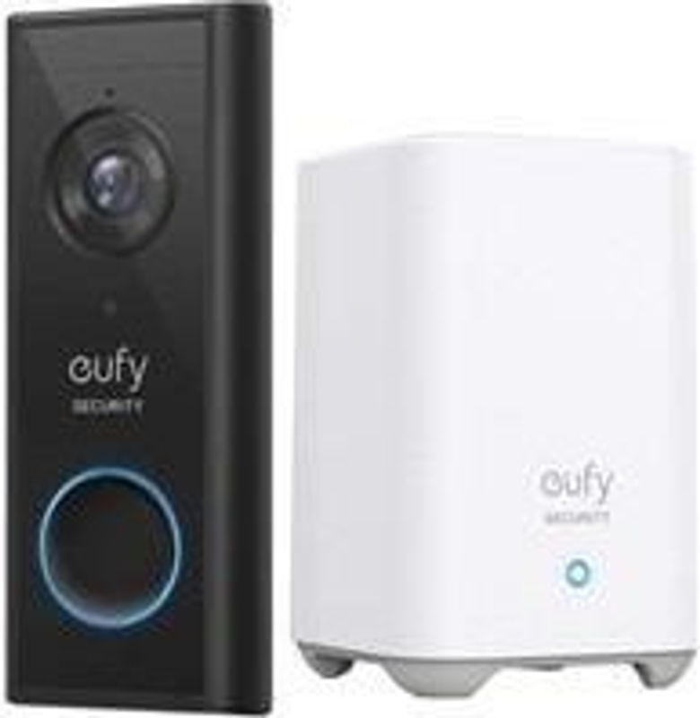 eufy Video Doorbell Battery Set 2K Videotürklingel mit HomeBase Schwarz - Bild 2