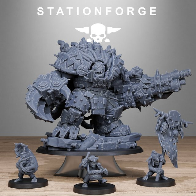 HENGSHI Orc War Boss-Orkaz Grand Nutta, Tischspielzubehör, Fantasy - Bild 1