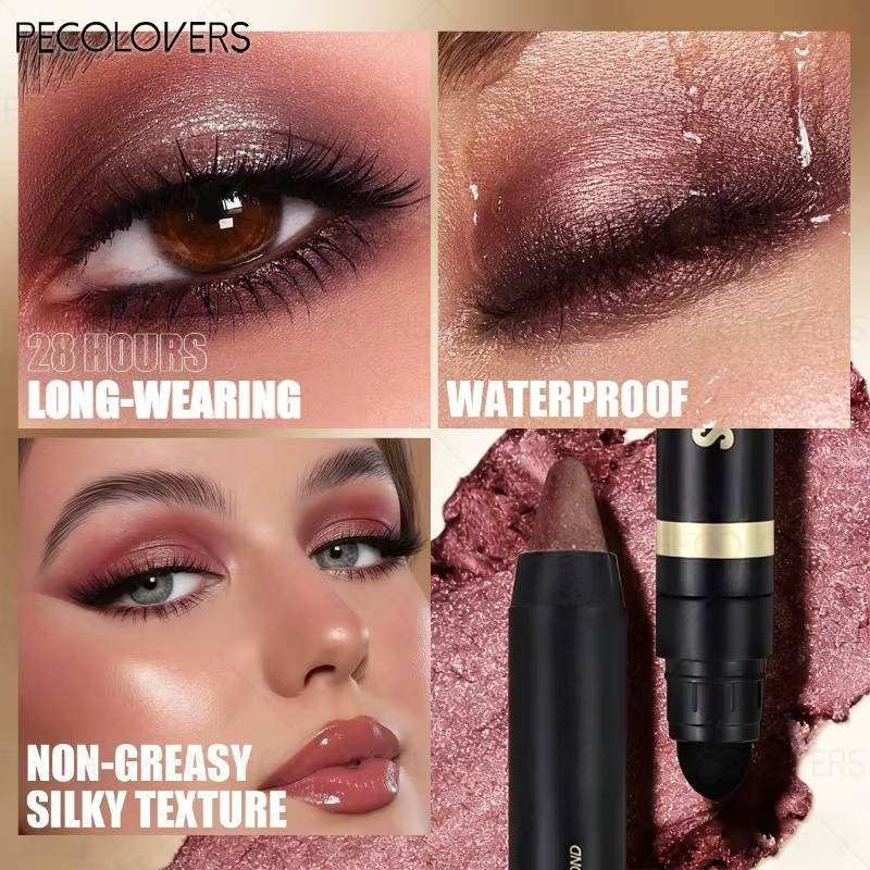 PECOLOVERS Doppelseitiger Lidschattenstift und Augen-Highlighter, Unisex - Bild 2
