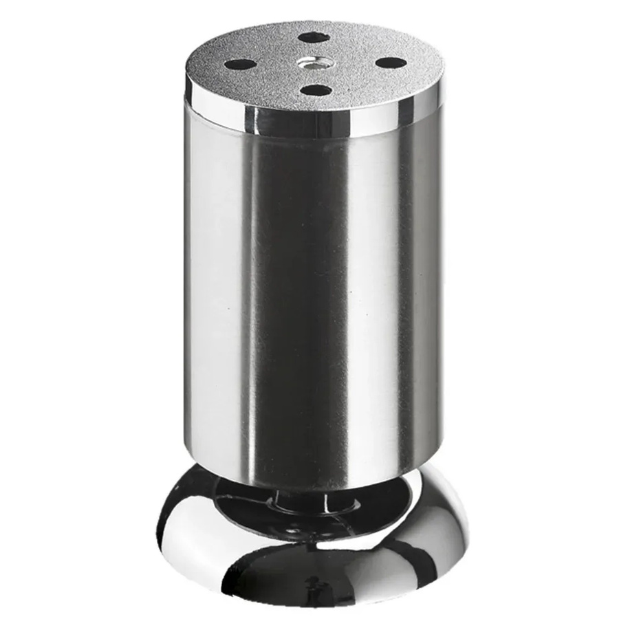 Hettich Möbelfuß in Edelstahl-Optik Silber Durchmesser: 50 mm, Höhe: 100 mm - Bild 2