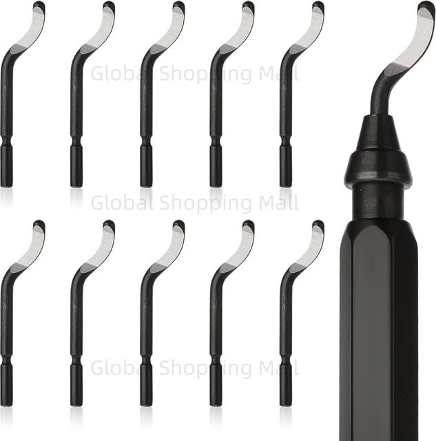 RB1000 Professionelles Entgratungs- und Schneidwerkzeug Set in Schwarz mit 10 rotierenden 28mm Entgratungsklingen aus gehärtetem Stahl - Bild 1