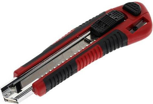 Gedore RED Cuttermesser mit 5 Abbrechklingen in Rot/Schwarz, 18 mm Breite, Länge: 175 mm - Bild 1