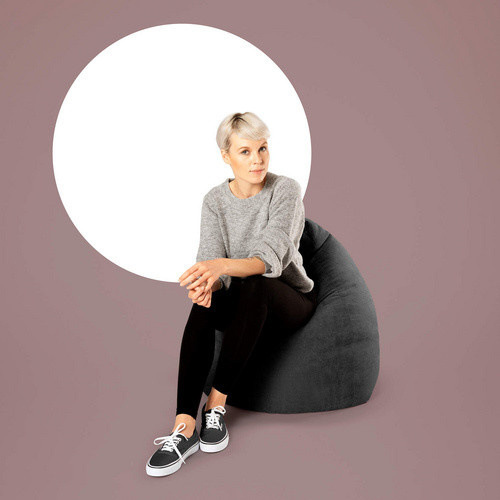 Sitting Point Sitzsack Beanbag Alfa XL, Schwarz, B/H: 70 x 110 cm - Bild 2