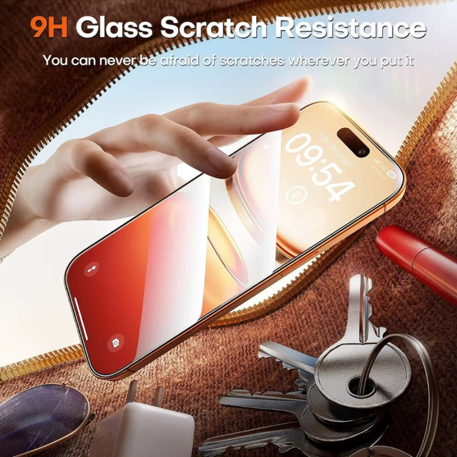 DIXSG 3er-Set Ultra HD Panzerglas-Displayschutz für iPhone 16, transparent - Bild 4