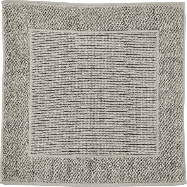 DONE Badteppich Damian gestreift in Beige aus Baumwolle - Bild 1