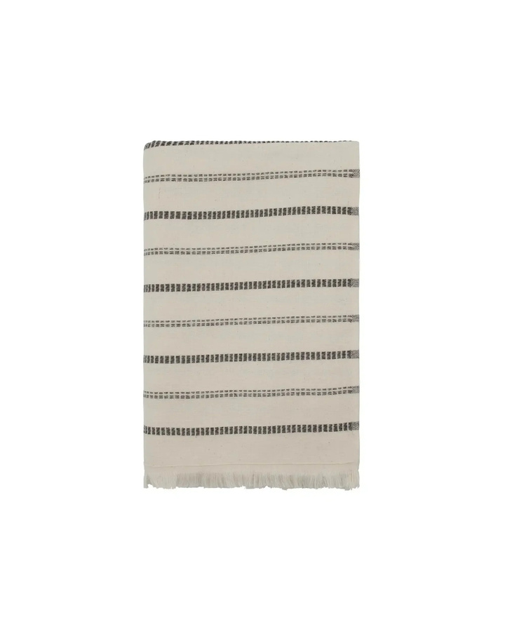 Meraki Hamam Handtuch True gestreift in Gebrochenweiß und Schwarz, B: 140 cm, T: 70 cm - Bild 1