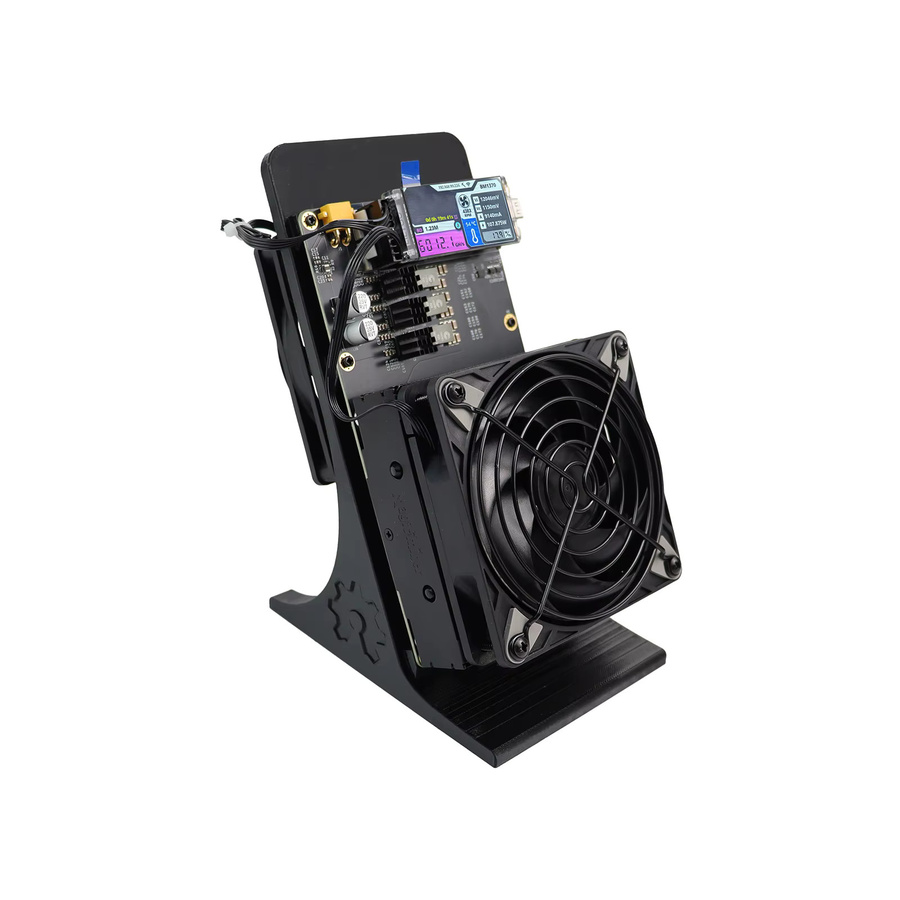 NerdminerQaxe++ Rev 6.1 Bitcoin Miner in Schwarz – Hocheffiziente SHA-256 BTC-Mining-Maschine mit 6TH/s und 100W für Heim- und Solo-Mining - Bild 2