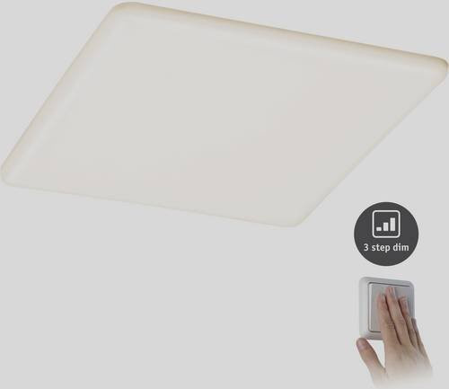Paulmann Veluna VariFit LED-Einbauleuchte eckig, Weiß, dimmbar, B/T: 21,5 x 21,5 cm, 21W, Warmweiß, IP44 - Bild 3