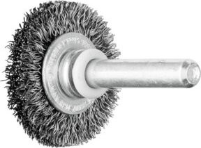 PFERD TOOLS Rundbürste ungezopft aus Stahl-Draht in Silber, Durchmesser: 30 mm, Dicke: 6 mm, Schaft-Durchmesser: 6 mm, Draht-Durchmesser: 0,20 mm - Bild 1