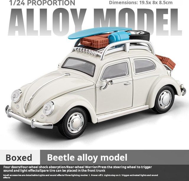 Chezhi Käfer Retro-Limousine, Spielfahrzeug, 1:24, Metall, ab 14 Jahren - Bild 1