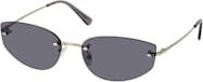 Mister Spex Collection Carmelia 2166 F22 Sonnenbrille, Cat Eye, Damen, Metall, silber, grau, randlos - Bild 1