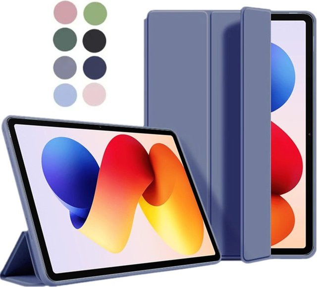 Xiaomi Redmi Pad 2 Pro Schutzhülle 12,1 Zoll Magnetische Trifold Hülle aus PU und TPU in Blau - Bild 1