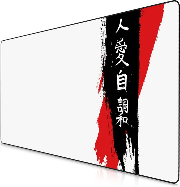 Titanwolf Gaming Mauspad XXXL Speed Deskpad Japan Ink Letters, Multicolor, B: 120 cm, T: 60 cm - Bild 1