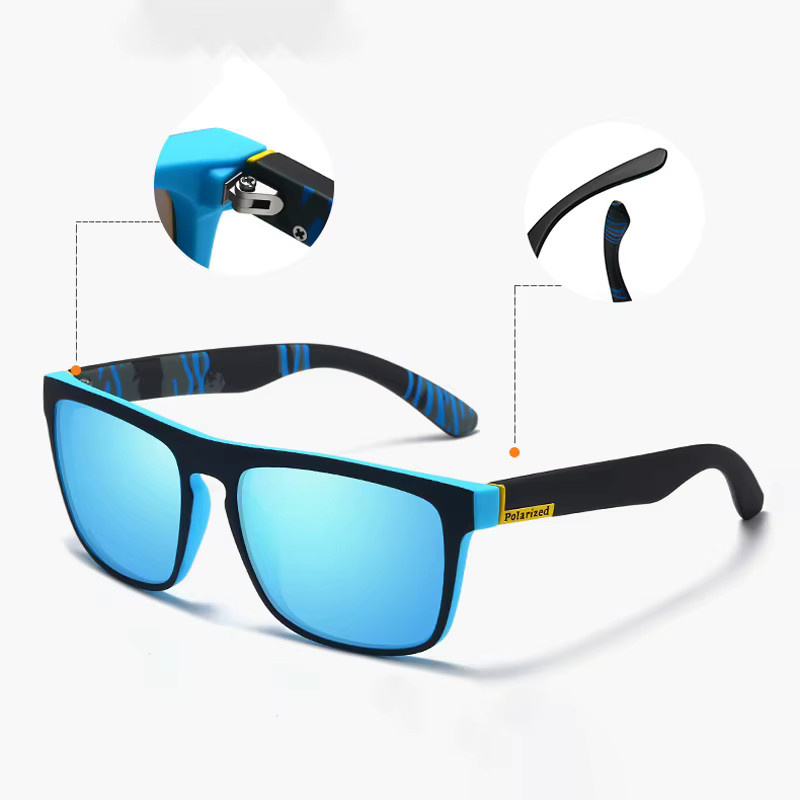 CHUANCHEN Sonnenbrille Retro, Vollrand, Kunststoff, Herren, polarisiert - Bild 2