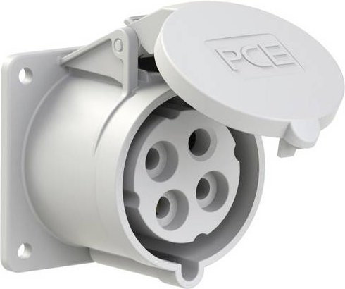 PC Electric Power Twist 324-1f7 CEE Anbaudose 32A 4polig IP44 Grau - Bild 1