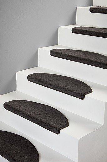 Jotex SOFT 2er-Pack Vorhänge aus Polyester, halbkreisförmig, Schwarz und Grau, B: 65,0 cm, H: 14,0 cm, T: 2,0 cm - Bild 1