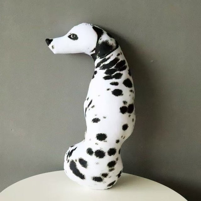 Yiran Health & Beauty Simulationshund Plüschtier, 50cm, Weiß - Bild 1