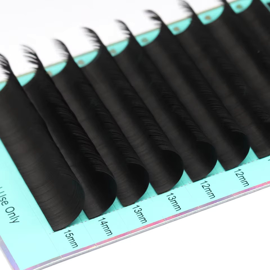 RUJADE Ellipse Flat Lashes Faux Nerz Wimpernverlängerungen, Black, Matt - Bild 4