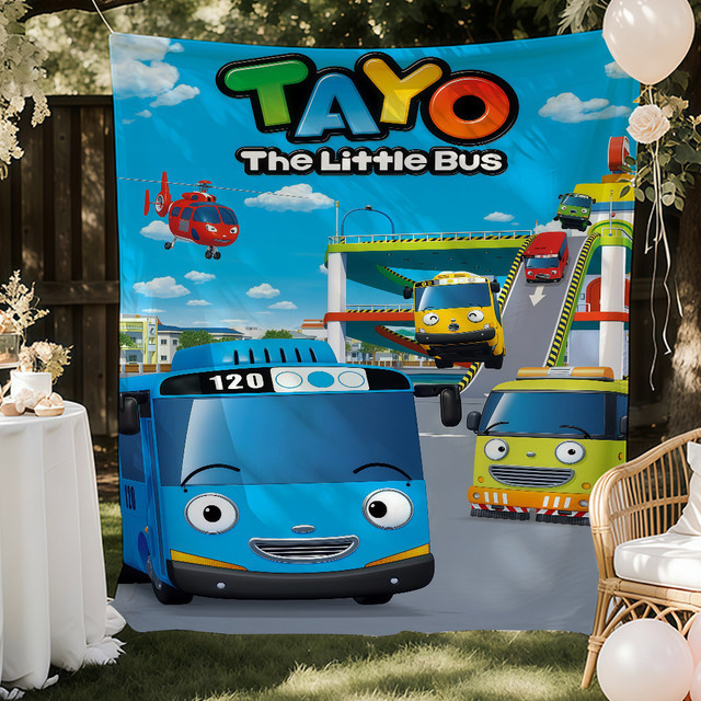 Warner Bros. Cartoon-Tayo Kunstdruck Der kleine Bus Mehrfarbig B: 60,0 cm, H: 40,0 cm - Bild 1