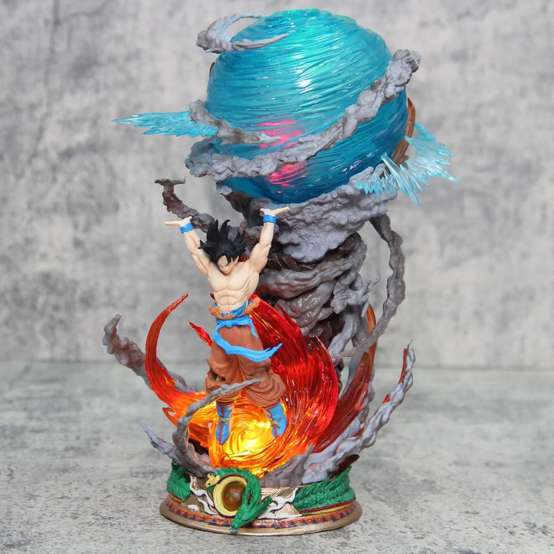 Bandai Dragon Ball Super Saiyan Goku Figur mit Herculean Energy Ball in mehrfarbig Ausführung aus Kunstharz - Bild 4