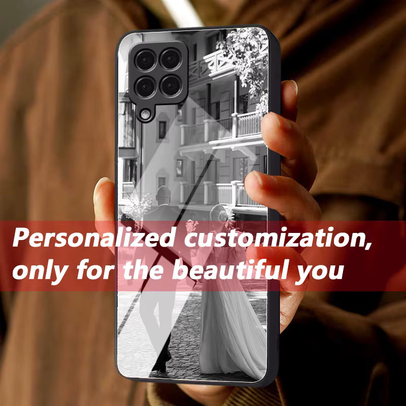 Personalisierte Fotospiegel Handyhülle für Samsung Galaxy A42 A22 A12 M F62 33 32 22 in Schwarz und Mehrfarbig - Bild 3