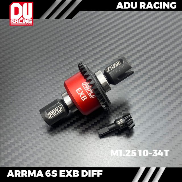 ADU RACING M1.25 34-10t Diff-Baugruppe, Zubehör, Metall, Rot - Bild 1