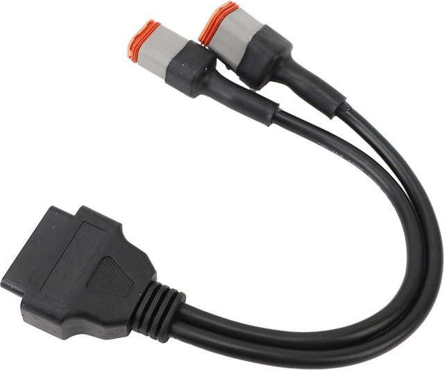Igeteck 2 in 1 OBD Diagnose-Scanner Adapterkabel 4Pin und 6Pin auf 16Pin Verlängerungskabel für Motorrad in Grau - Bild 1