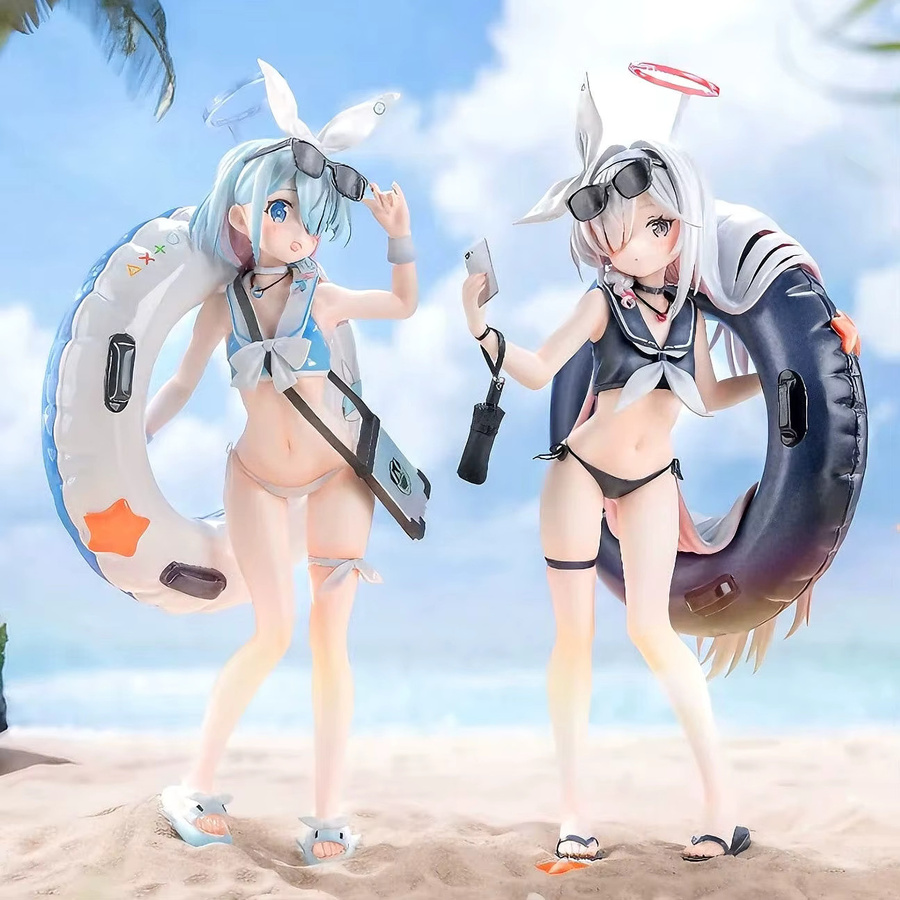 Bandai Blue Archive Aroha Blue Ear Sailor, PVC-Figur, Blau - Bild 2