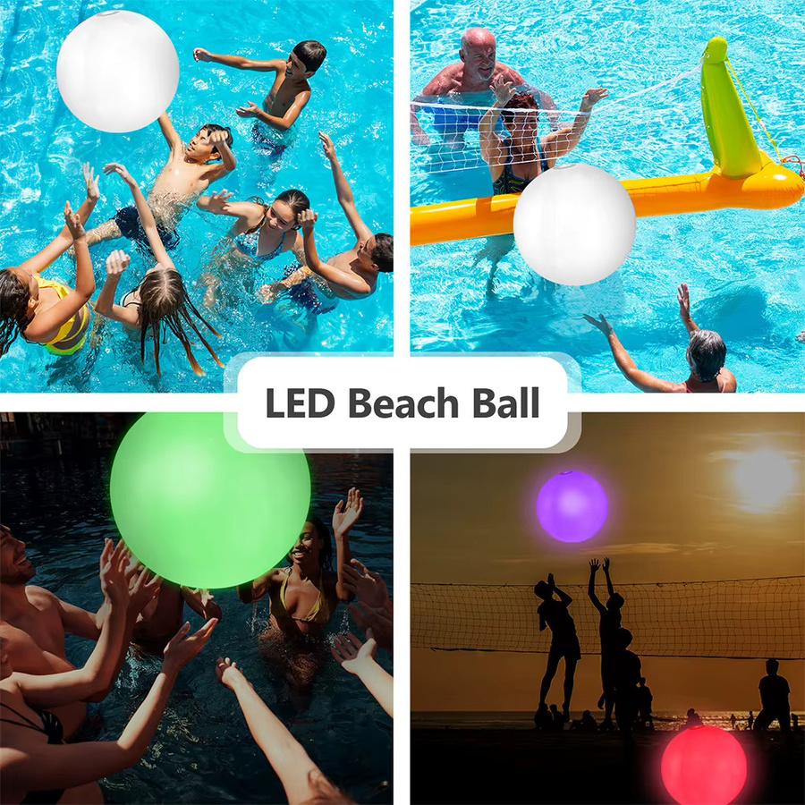 ATUOTIN LED-Leuchtkugel mit Fernbedienung, IP68 wasserdichte schwimmende Poollampe in Multicolor, Durchmesser: 60 cm - Bild 4
