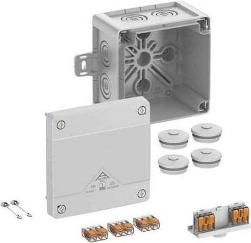 Spelsberg Abzweigkasten 40447001 Grau IP66 IP67 IP69 B/T/H: 10,7 x 10,7 x 7,0 cm - Bild 1