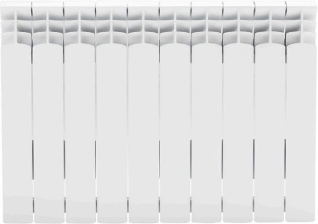 KFA Armatura Aluminium-Heizung Weiß, 10 Elemente, B: 80 cm, H: 57 cm, T: 90 cm - Bild 1