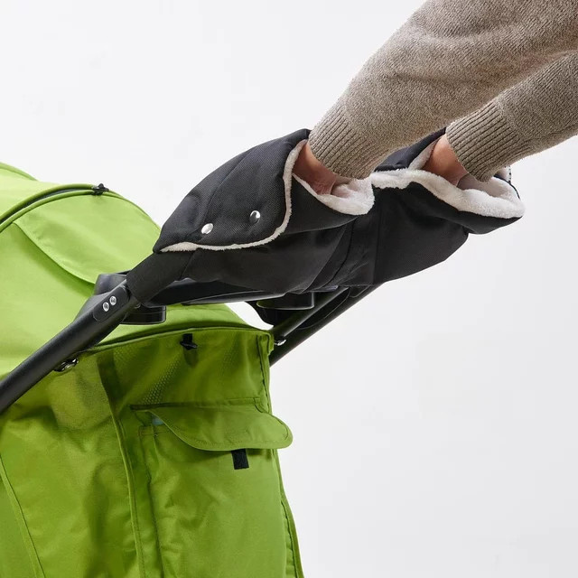 Warme Winterhandschuhe für Baby-Kinderwagen, winddicht und kältebeständig, in Schwarz oder Weiß - Bild 1