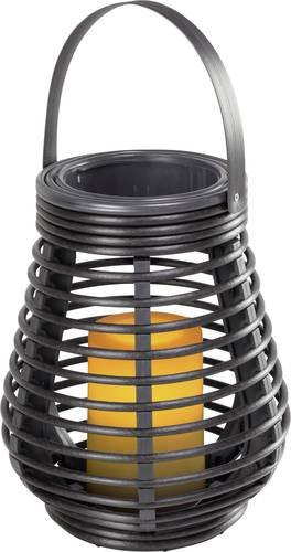 Polarlite Rattan 180 Dekoleuchte mit integriertem LED und Flackereffekt in Bernstein und Dunkelbraun - Bild 1