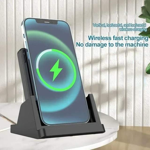 VIKEFON Universelles kabelloses Schnellladegerät und Multi-Phone-Ladestation in Schwarz - Bild 1