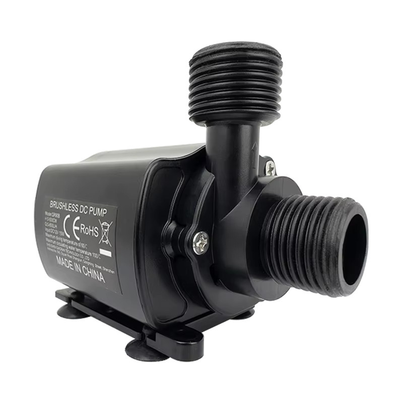 xmshxltd Mini bürstenlose Wasserpumpe mit Filter DC12V 800L/H, Farbe: Schwarz - Bild 4