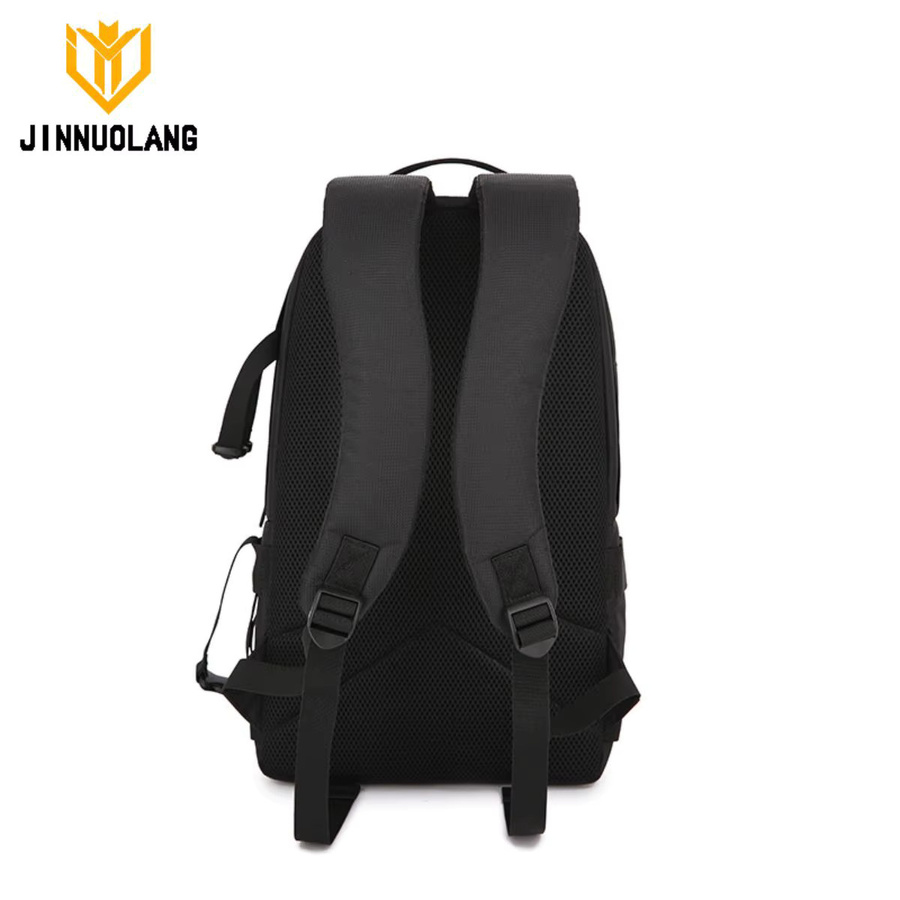 JINNUOLANG Outdoor DSLR Kamera Rucksack aus wasserdichtem Oxford-Stoff für 15,6 Zoll Laptop in Grau oder Schwarz, kompatibel mit Canon und Nikon - Bild 2