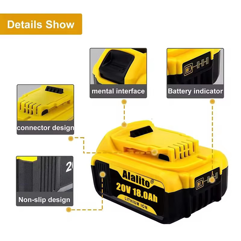 Dewalt Akku DCB206 20 V mit 18,0 Ah in Gelb - Bild 4