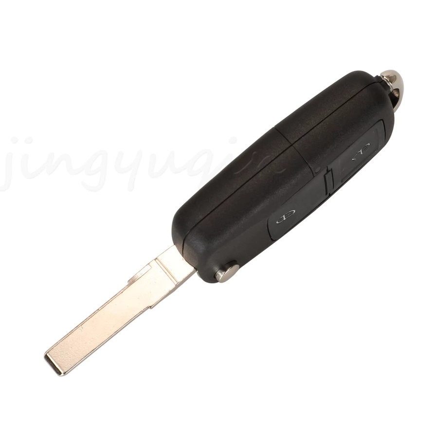 Jingyuqin 2-Tasten-Fernbedienung Autoschlüssel 433MHz ID48 für VOLKSWAGEN VW Beetle Bora Golf SEAT Toledo SKODA Octavia in Schwarz - Bild 3