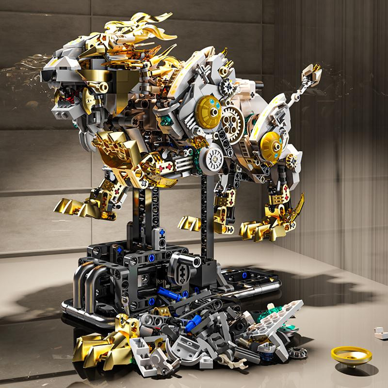 Linyi toy Mechanischer Löwe Baustein-Sammlungssatz ab 14 Jahren - Bild 2