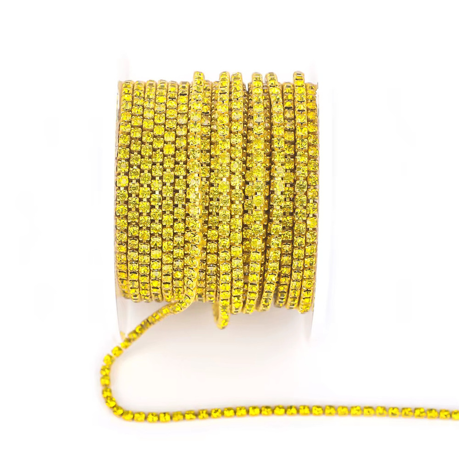 Bunte Strass Kette, Glas Strass, Damen - Bild 3