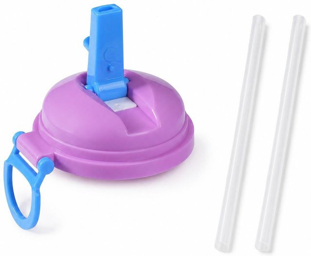 Tragbarer und auslaufsicherer Strohdeckel zum einfachen Öffnen von Getränkedosen von Shopping Party in Violett - Bild 1