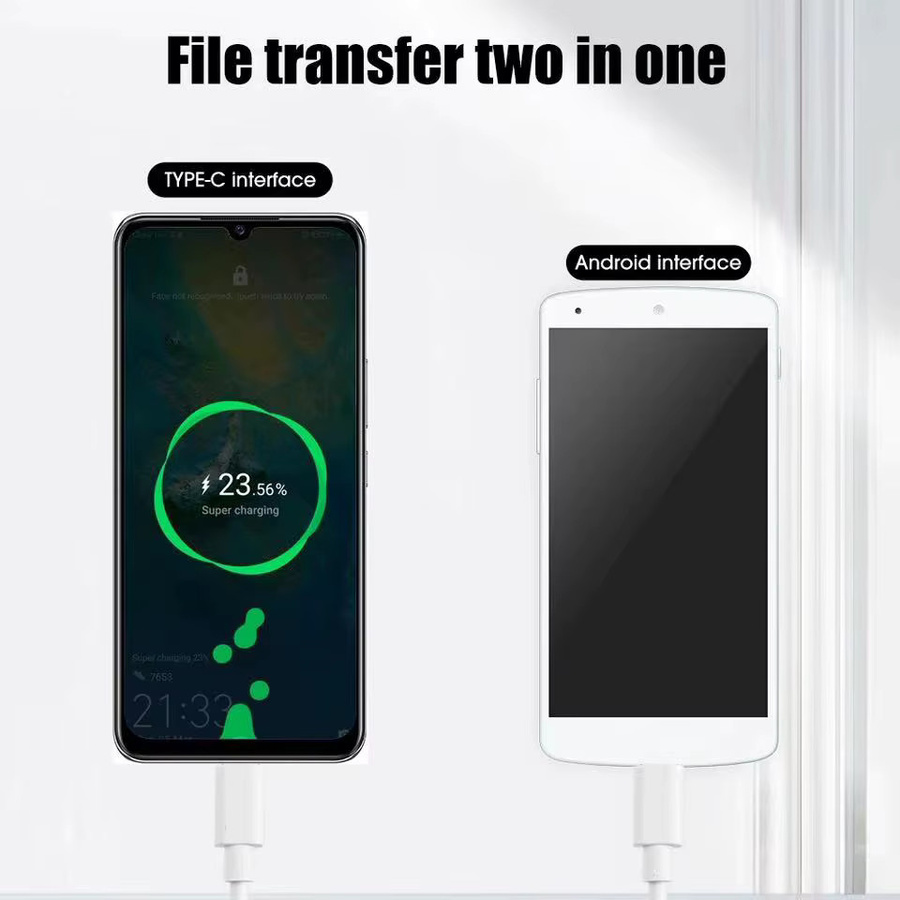 ILEPO USB-C Schnellladekabel 60 W PD Ladedatenleitung in Weiß für iPhone 16 Pro Max 16 Pro 16 Plus - Bild 2