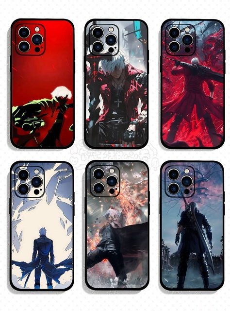 Devil May Cry DMC Handyhülle für Apple iPhone 17 16 15 14 13 12 11 Pro Max Plus X XR XS in Rot - Bild 1