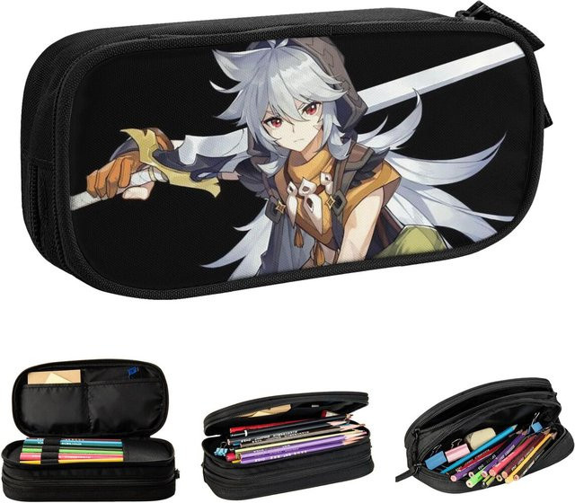 Genshin Impact Anime Federmäppchen Moonset Stiftebox für Schüler in Grau - Bild 1