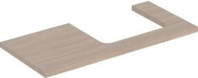 Geberit Waschtisch-Platte One in Eiche/Mela Holz, Braun, B: 105 cm, T: 47 cm, H: 3 cm - Bild 1
