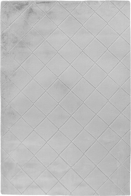 PADIRO Hochflorteppich Imala in Grau mit geprägtem Muster, B/H/T: 160 x 3 x 230 cm - Bild 1
