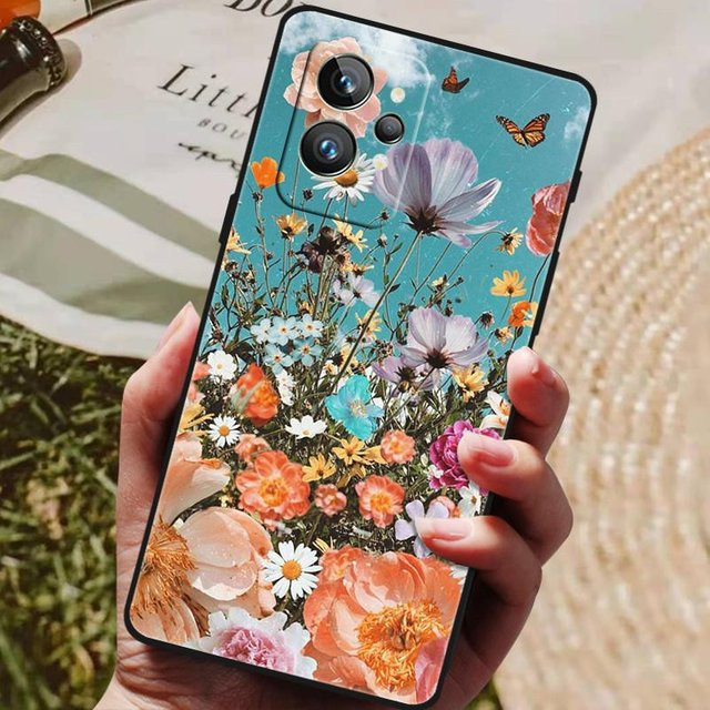 Schutzhülle für Realme GT2 Pro 5G von MY-CASE aus schwarzem Silikon TPU Bumper - Bild 1