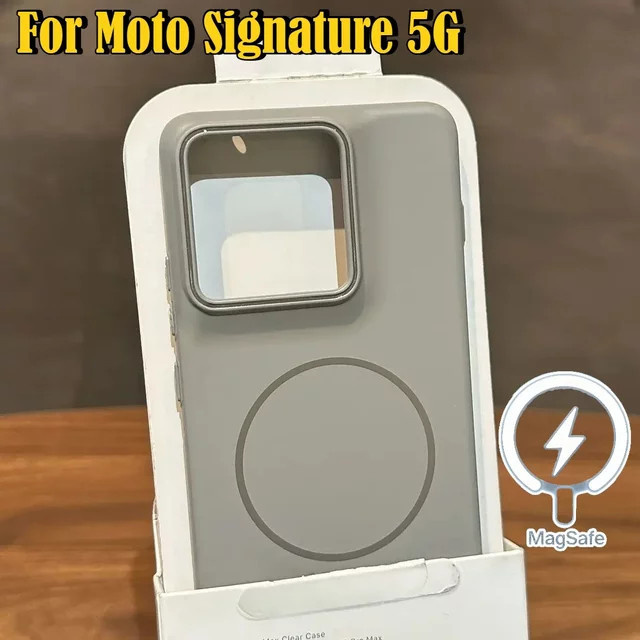 Mattierte MagSafe Schutzhülle aus hartem PC für Motorola MOTO Signature Edge, 70 Ultra, 60, 50 NEO und X70 Air Pro in Pink - Bild 1