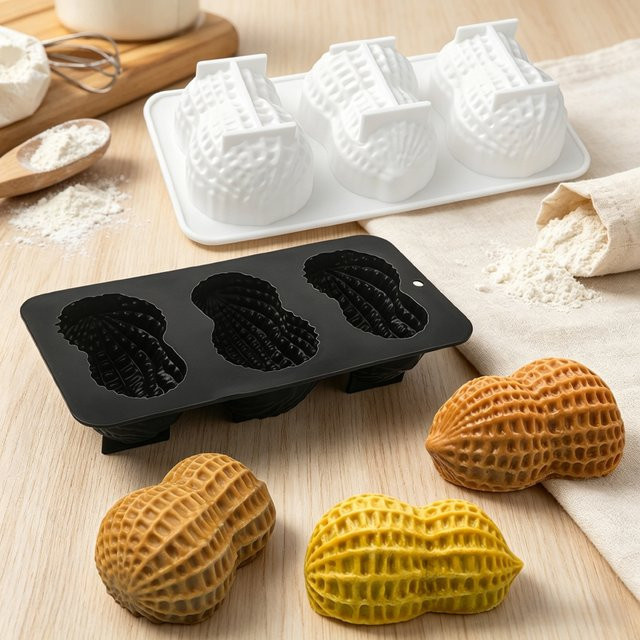 SHENHONG Silikon-Schokoladenform in Erdnussform für Mousse und Gebäck, lebensmittelecht - Bild 1