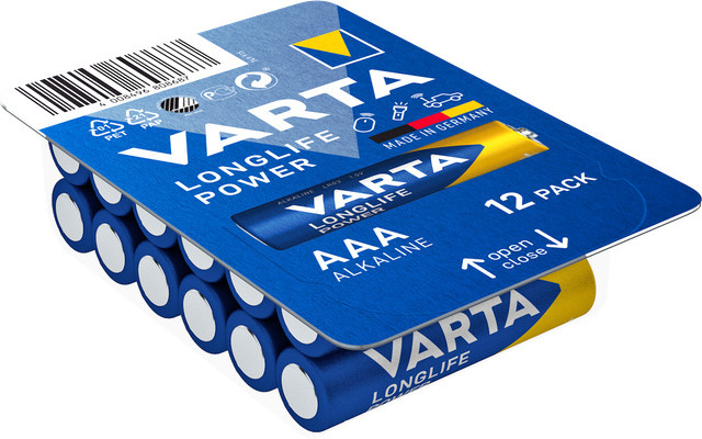 Varta LONGLIFE Power AAA Batterien, 12er Big Box, Blau - Bild 1